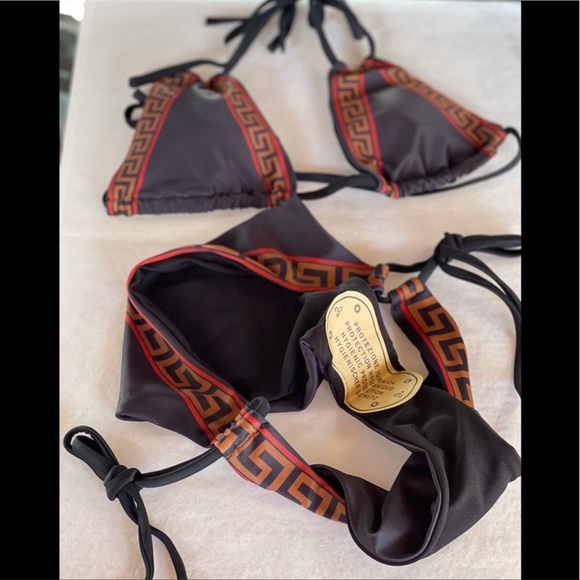 Brazilian Logo Inspired Black Shine Bikini - Picture 7 of 12